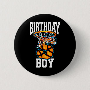 5th Birthday Basketball  5 Years Old Kids Gift  6 Cm Round Badge