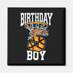 5th Birthday Basketball 5 Years Old Kids Gift Magnet