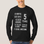 5th Birthday Boys & Girls Funny 5 Years Old T-Shirt<br><div class="desc">5th Birthday Boys & Girls Funny 5 Years Old</div>