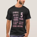 5th Birthday Boys & Girls Funny 5 Years Old T-Shirt<br><div class="desc">5th Birthday Boys & Girls Funny 5 Years Old</div>
