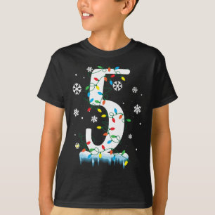 5th Birthday Christmas Snowflake 5 Year Old Kids T-Shirt