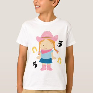5th Birthday Cowgirl T-Shirt