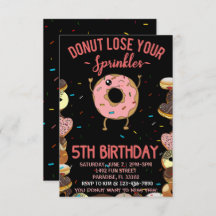 5th Birthday Doughnut Lose Your Sprinkles 5 Year