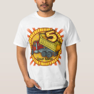 5th Birthday Dump Truck T-Shirt