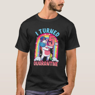 5Th Birthday Five Year Old Flossing Unicorn T-Shirt