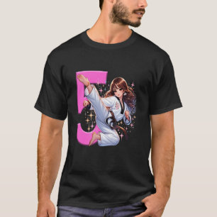 5th Birthday Girl Martial Arts Party Taekwondo Kar T-Shirt