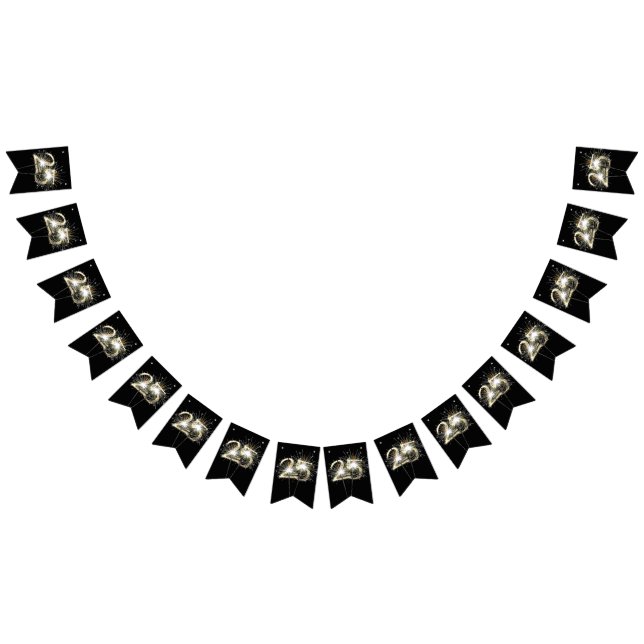 5th Birthday or Anniversary Party Sparklers Bunting (All)