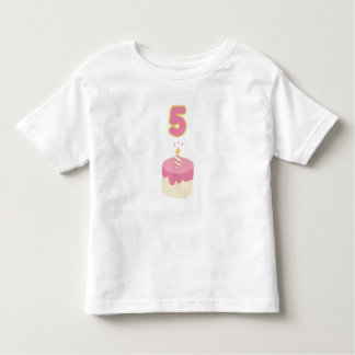 5th birthday pink cake  toddler T-Shirt