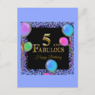 5th Birthday Postcard