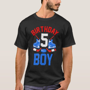 5th Birthday Shirt For Girls Boys 5 Yrs Old Ice Ho