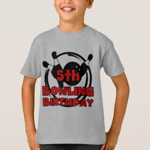5th Bowling Birthday Tshirts and Gifts