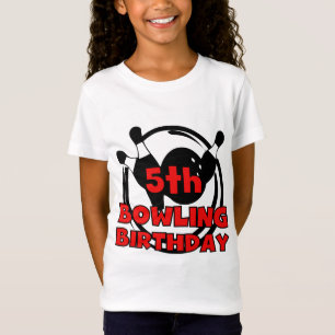 5th Bowling Birthday Tshirts and Gifts