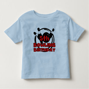 5th Bowling Birthday Tshirts and Gifts
