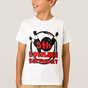 5th Bowling Birthday Tshirts and Gifts