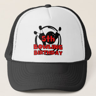 5th Bowling Birthday Tshirts and Gifts Trucker Hat