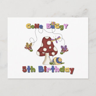 5th Bug Birthday Tshirts and Gifts Postcard