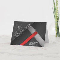 5th Business Anniversary Shades of Grey with Red