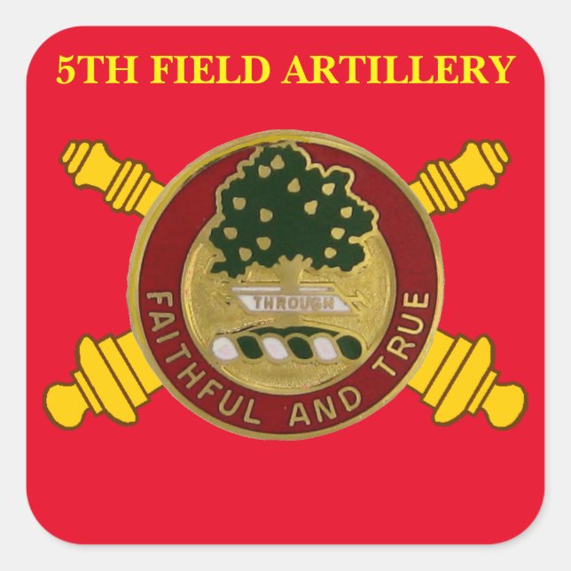 5TH FIELD ARTILLERY STICKERS (Front)