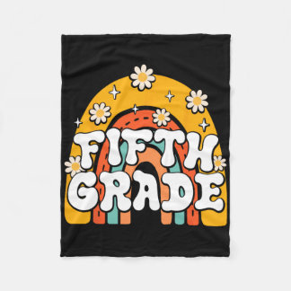 5th Fifth Grade First Day School Ck To School Teac Fleece Blanket