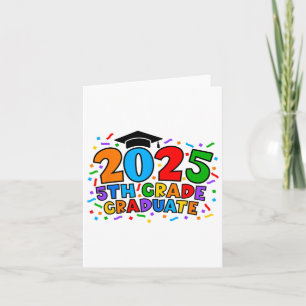 5th Fifth Grade Graduate 2025 Graduation Cl Of 202 Card