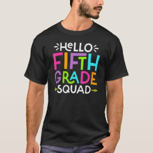5th Fifth Grade Squad Student Teacher  Back To Sch T-Shirt