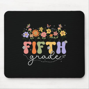 5th Fifth Grade Teacher Wildflower Back To School Mouse Pad