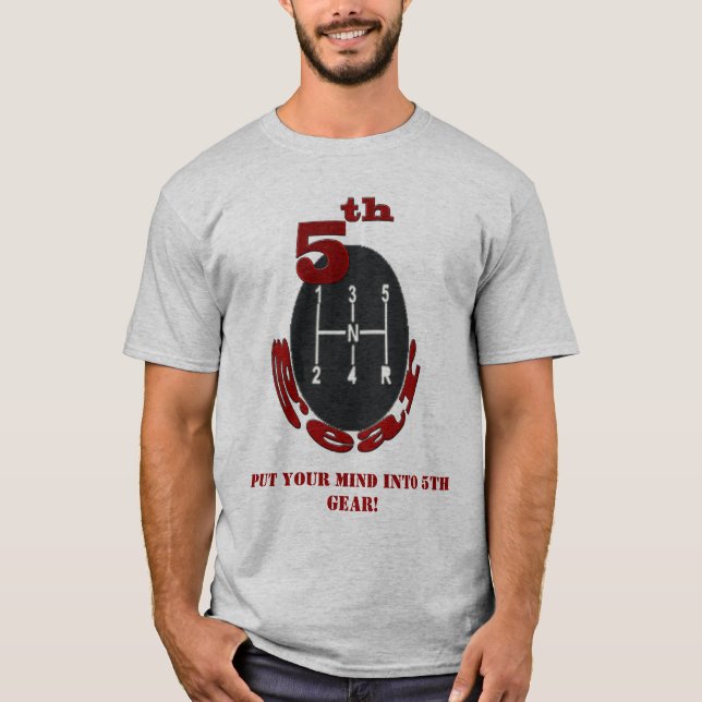 5TH GEAR T-SHIRT GREY (Front)