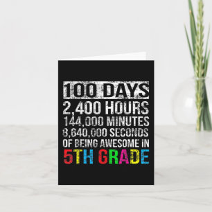 5th Grade 100 Day Countdown 100 Days Of School Gif Card