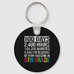 5th Grade 100 Day Countdown 100 Days Of School Gif Key Ring