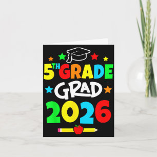 5th grade 2026 fifth grade grad elementary school card