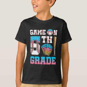 5th Grade Back To School Baseball Drip Ice Cream G T-Shirt