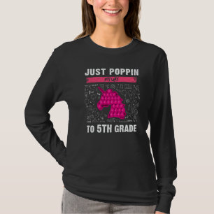 5th Grade Back To School Pop It Fidget Toy Unicorn T-Shirt