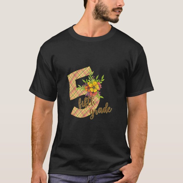 5th Grade Back to School Student Class Teacher T-Shirt (Front)