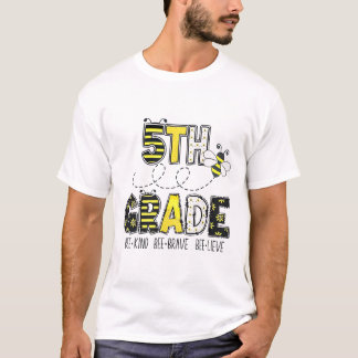 5th Grade Bee Theme Ck To School For Kids T-Shirt