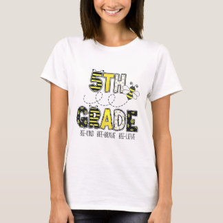 5th Grade Bee Theme Ck To School For Kids T-Shirt