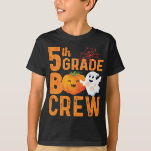 5th Grade Boo Crew Halloween Cute Pumpkin T-Shirt