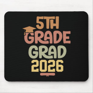 5th Grade Cl 2026 Graduate Elementary School Gradu Mouse Pad