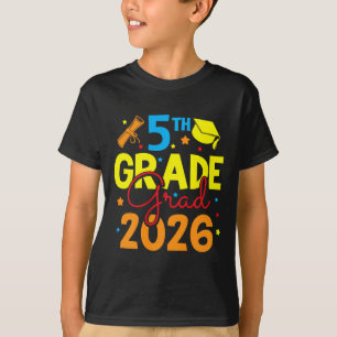 5th Grade Cl 2026 Graduation Students Family Pride T-Shirt