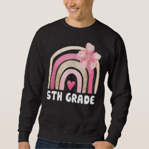5th Grade Cute Rainbow Kids Teachers Field Day 202 Sweatshirt