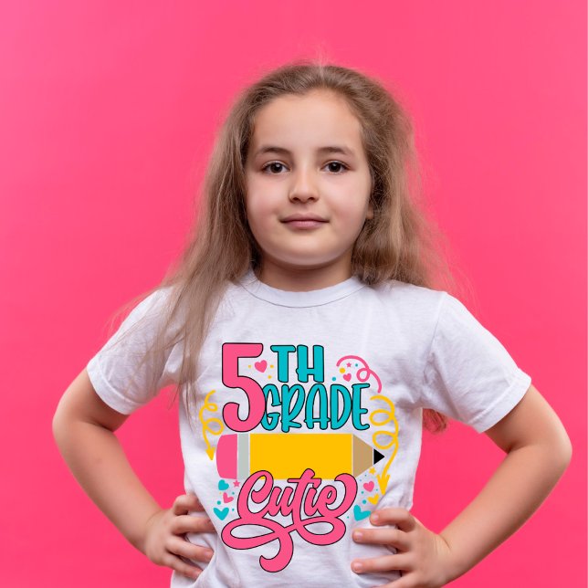 5th Grade Cutie Back to School T-Shirt (Creator Uploaded)