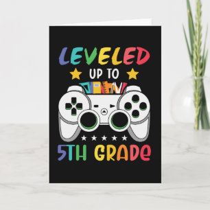 5th Grade Gamer First Day Of School Student Gift Card
