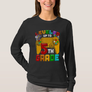 5th Grade Gamer Leveled Up To Of Fifth Grade Back T-Shirt
