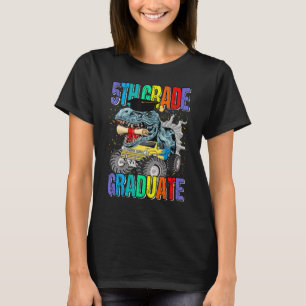 5th Grade Graduate Monster Truck Dinosaur Graduati T-Shirt