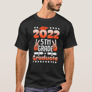 5th Grade Graduation 2022 Peace Out Grad Boys Girl T-Shirt