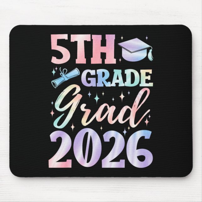 5th Grade Graduation Cl 2026 Elementary School Gra Mouse Pad (Front)