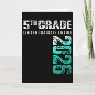 5th Grade Graduation Cl Of 2026 Card
