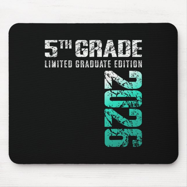 5th Grade Graduation Cl Of 2026  Mouse Pad (Front)