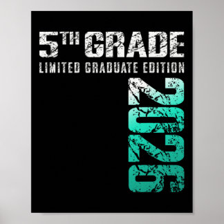 5th Grade Graduation Cl Of 2026 Poster