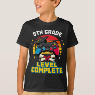 5th Grade Graduation Gaming Graduate Gamer Boys T-Shirt
