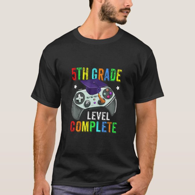5Th Grade Graduation Tee Level Complete Video Game (Front)